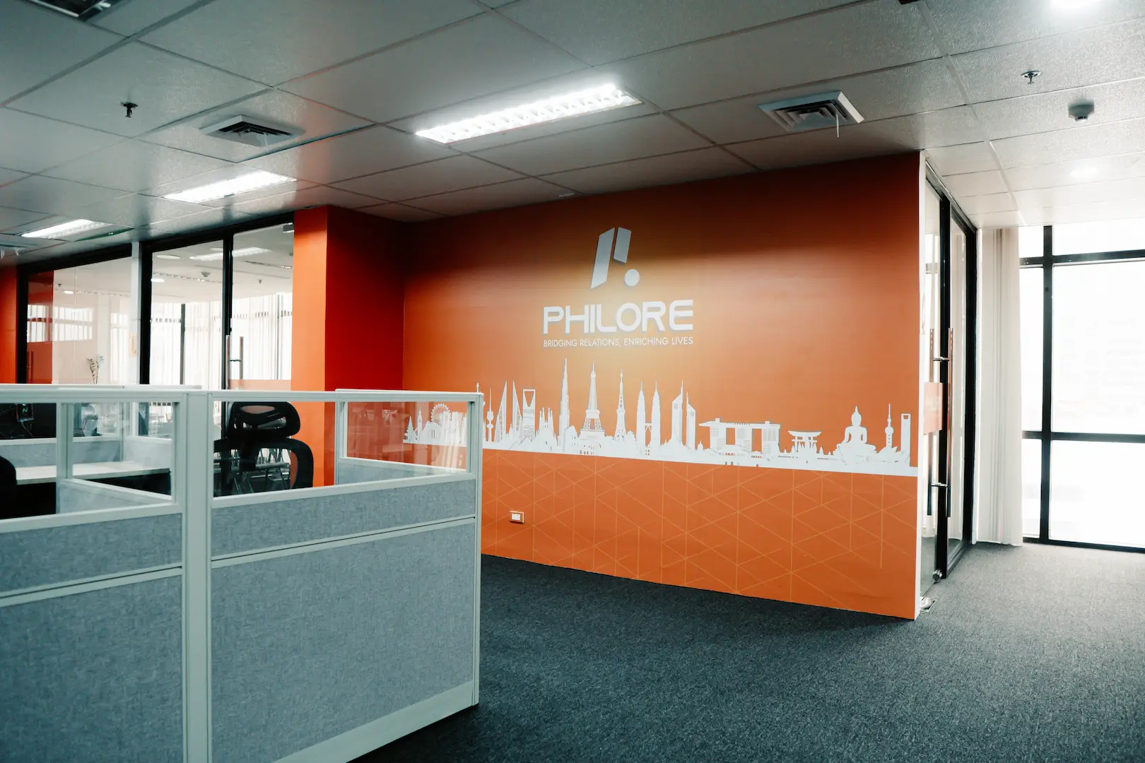 Philore office reception, Makati